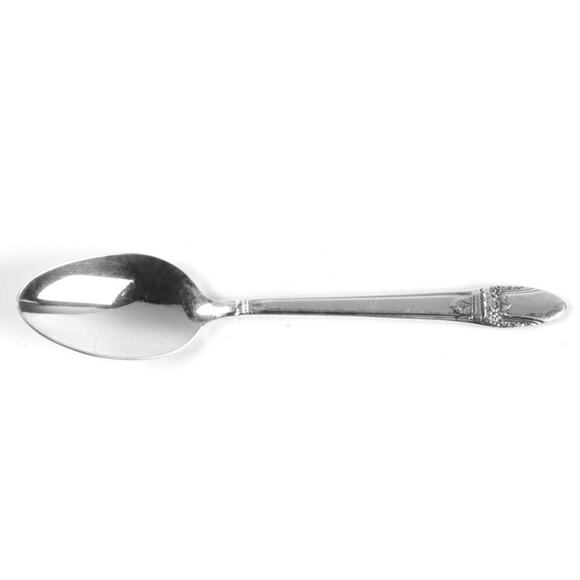 Vintage Silverplated Flatware Rogers First Love Teaspoons Set of 4 Art Deco 1937 - Picture 2 of 5